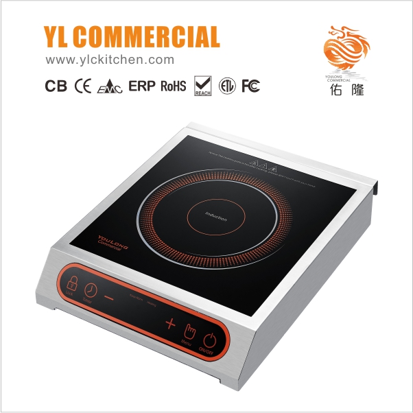 120V~1.8KW 230V~2.6KW Tabletop Commercial Induction Cooker Chafing Dish Catering Buffet Food Warmer C2601-S