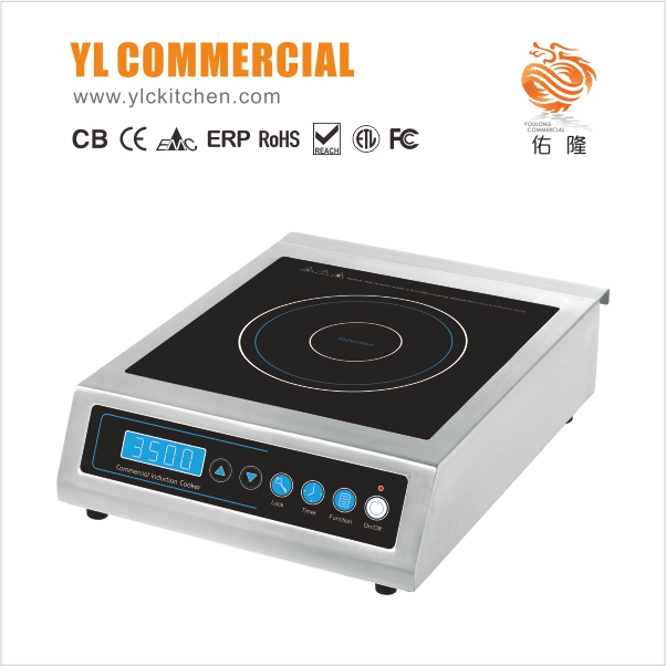 120V~1.8KW 230V~3.5KW LCD Screen Tabletop Commercial Induction Cooker Catering Equipment C3511-SC