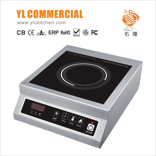 120V~1.8KW 230V~3.5KW Tabletop Commercial Induction Cooker Catering Equipment C3514-B