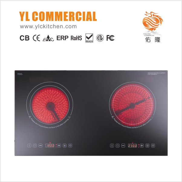 YL-DT12 Built-in Vertical Double Burners Infrared Cooker