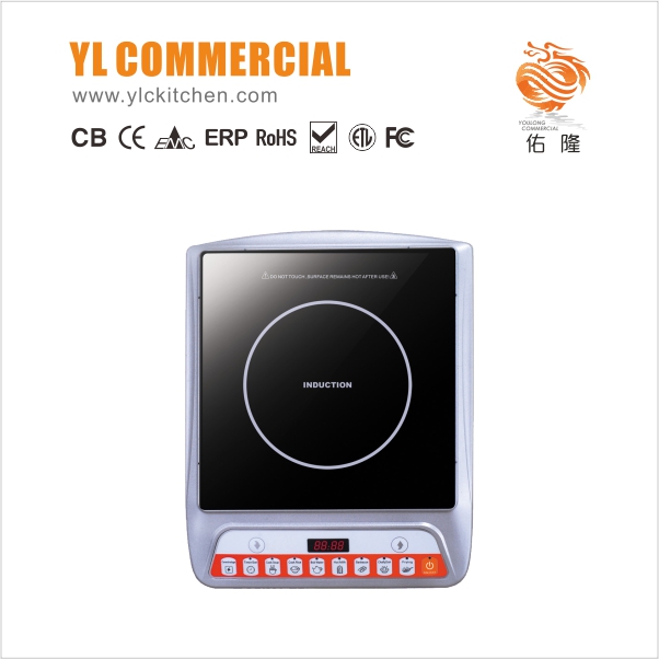 YLC-DC61 Homeuse Domestic Tabletop Portable Single Burner Plastic Outshell Press Control Induction Cooker