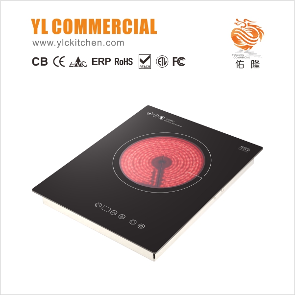 YLC-IC220 Built-in Single Burner Touch Control Metal Outshell Homeuse Domestic Infrared Cooker Suit to All Utensil